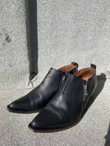 Frye black leather ankle - frye,