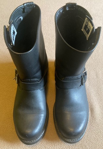 Frye black leather - black,