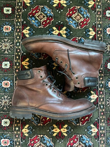 Frye cognac leather lace - leather,